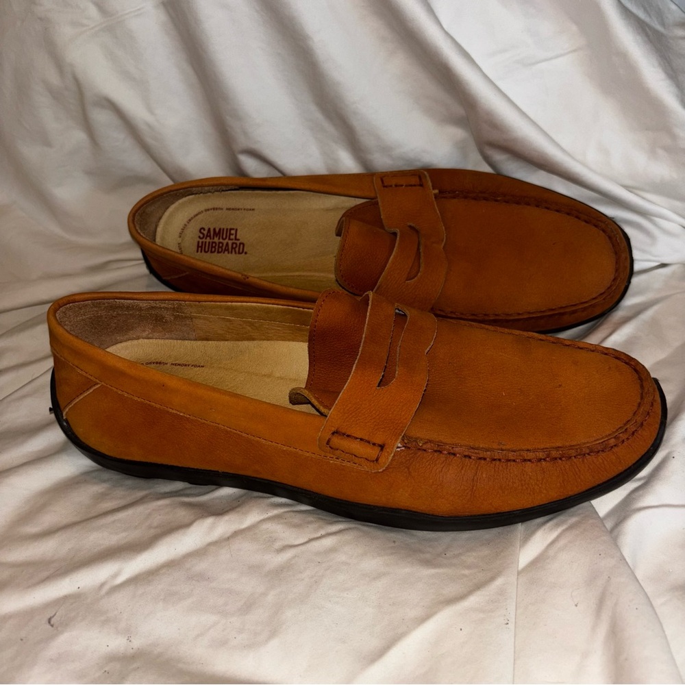 Samuel Hubbard Men's Brown Leather Loafers